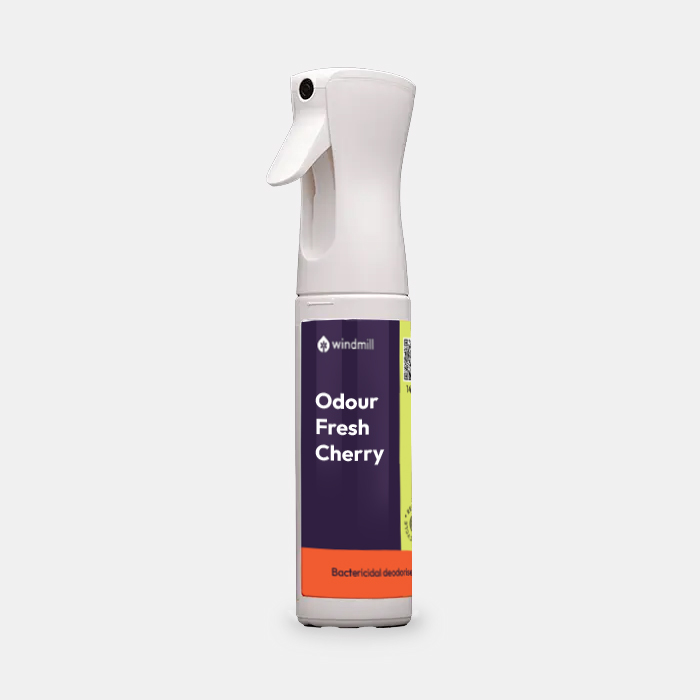 Windmill Odour Fresh Cherry - Bactericidal Deodoriser - Atomiser Spray - 300ml - Windmill Refill